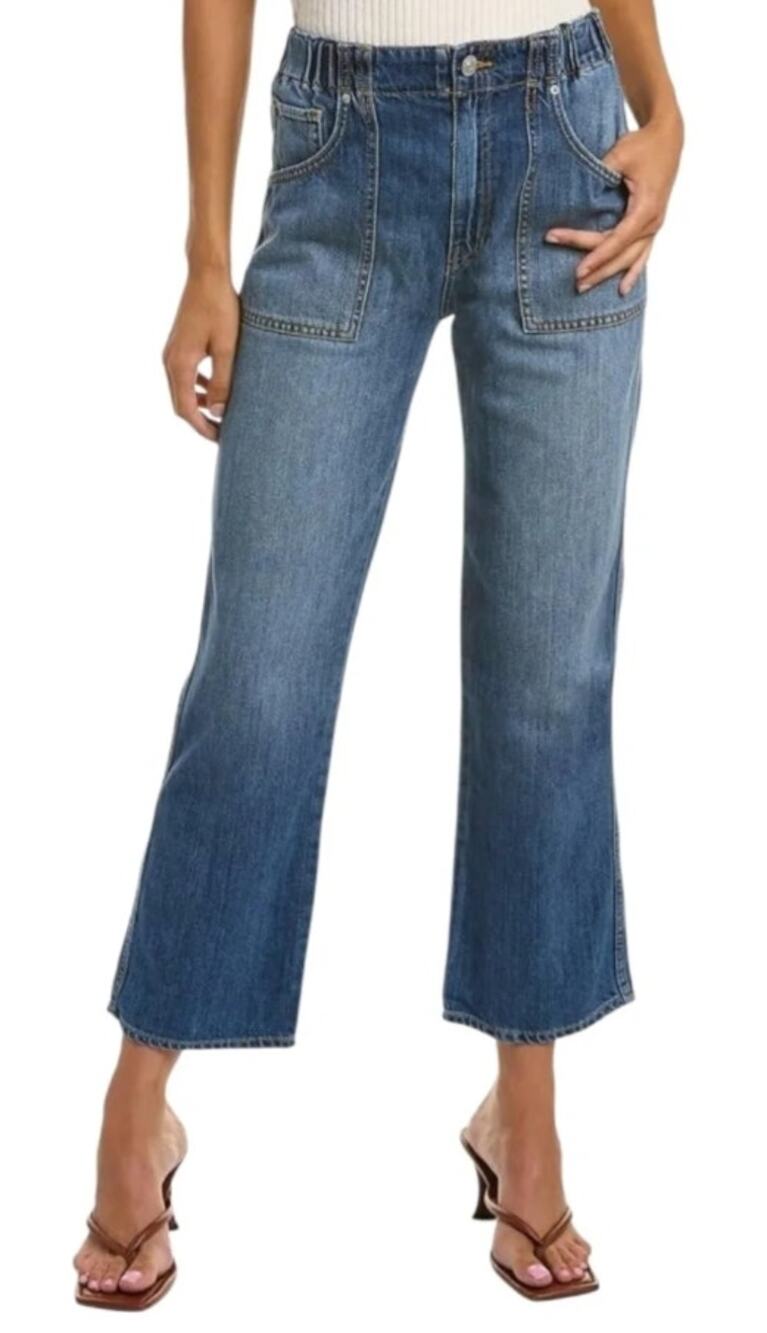 Hudson Remi Elastic Waist Straight Leg Jeans Size 29